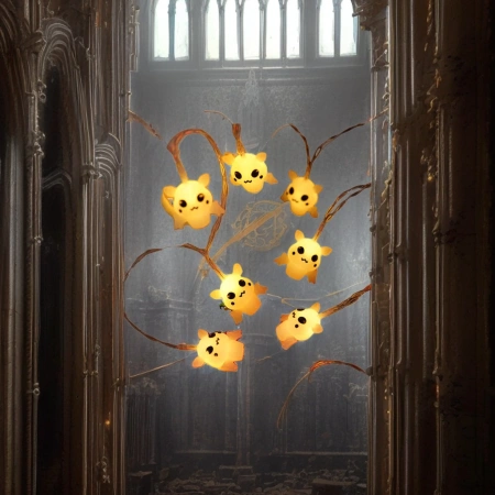 Luminous ghost-shaped light string, festival decoration atmosphere light, party home night light Luminous ghost-shaped light string, festival decoration atmosphere light, party home night light